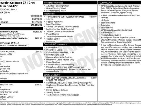 Used 2022 Chevrolet Colorado Z71 w/ Z71 Midnight Edition AWD/4WD image 4