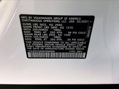 Used 2021 Volkswagen Atlas SE w/ Panoramic Sunroof Package image 31