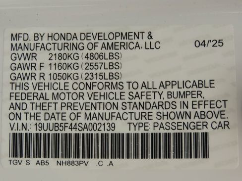 Used 2025 Acura TLX w/ Technology Package image 33