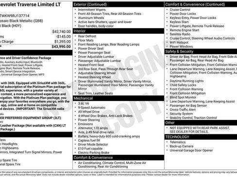 Used 2024 Chevrolet Traverse LT AWD/4WD image 4