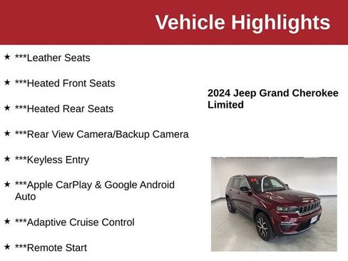 Used 2024 Jeep Grand Cherokee Limited AWD/4WD image 10