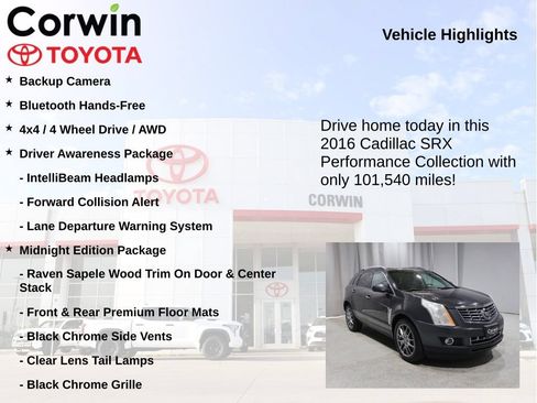Used 2016 Cadillac SRX Performance w/ Midnight Edition Package AWD/4WD image 7