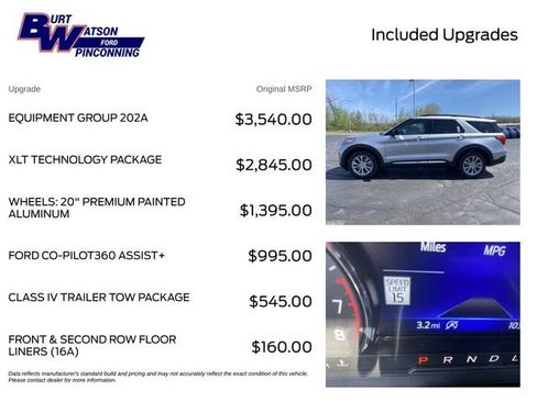 Used 2024 Ford Explorer XLT w/ Equipment Group 202A AWD/4WD image 3