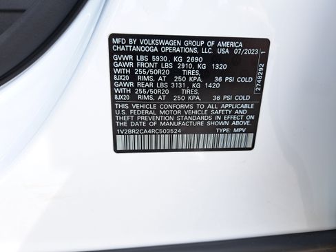 Certified 2024 Volkswagen Atlas SEL AWD/4WD image 35
