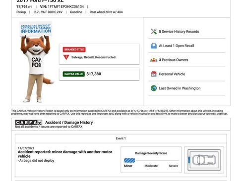 Used 2017 Ford F150 XL w/ Equipment Group 101A Mid image 22