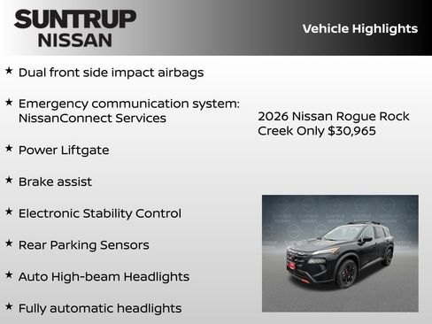 New 2026 Nissan Rogue Rock Creek image 23