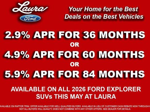 New 2026 Ford Explorer Platinum w/ LUX Leather Package AWD/4WD image 4