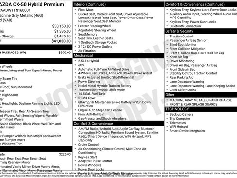 New 2026 MAZDA CX-50 AWD 2.5 Hybrid w/ Weather Package image 4