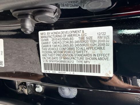 Used 2022 Honda Pilot Sport image 21