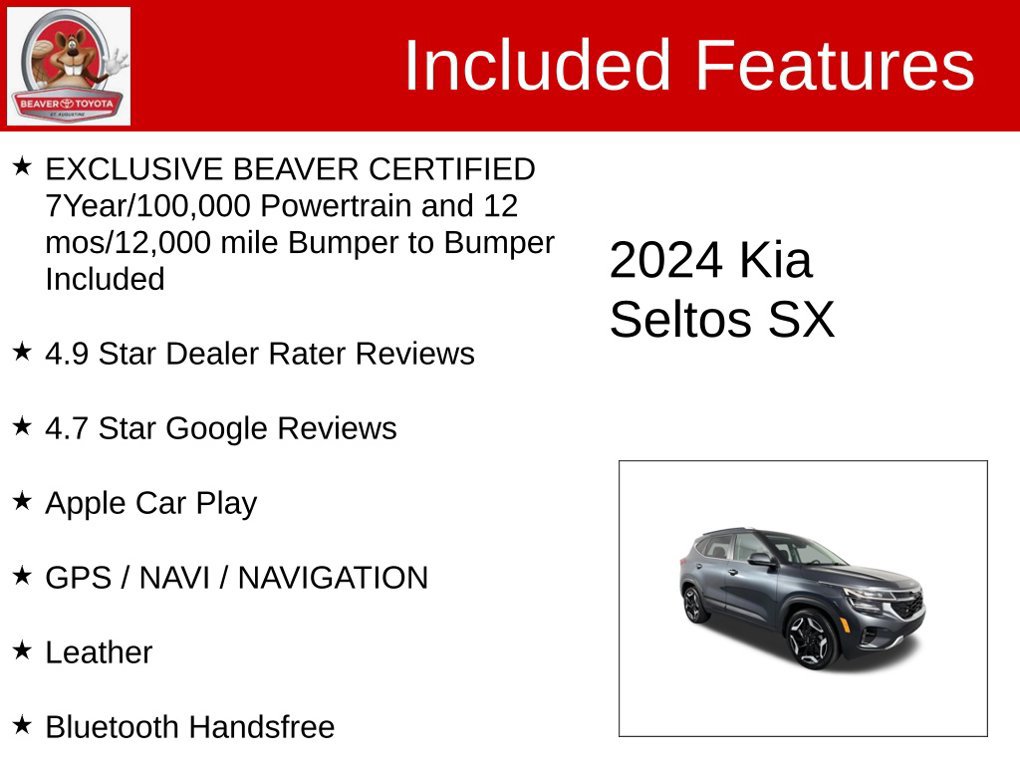 Used 2024 Kia Seltos SX AWD/4WD image 4