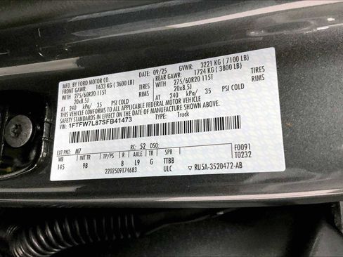 New 2025 Ford F150 Platinum w/ Equipment Group 702A High image 21