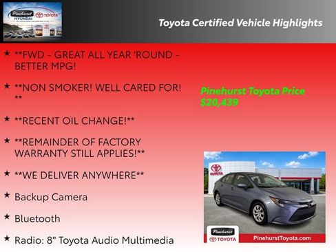 Certified 2025 Toyota Corolla LE FWD image 36