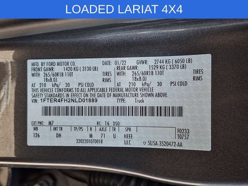 Used 2022 Ford Ranger Lariat AWD/4WD image 28