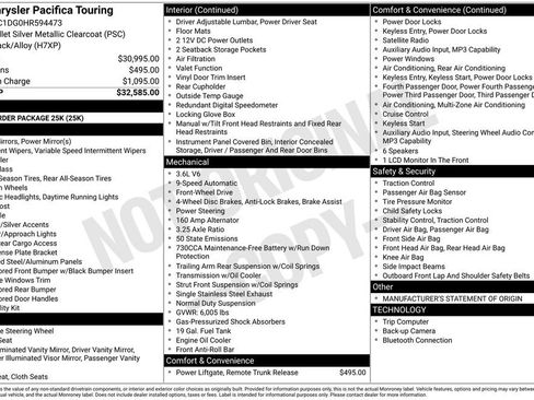 Used 2017 Chrysler Pacifica Touring FWD image 36