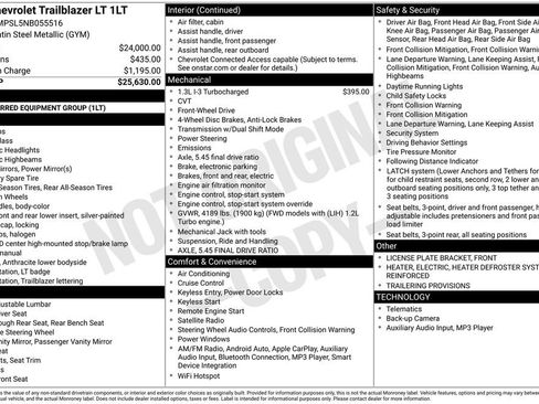 Used 2022 Chevrolet TrailBlazer LT image 2