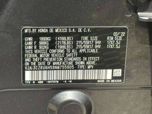Certified 2022 Honda HR-V EX image 14
