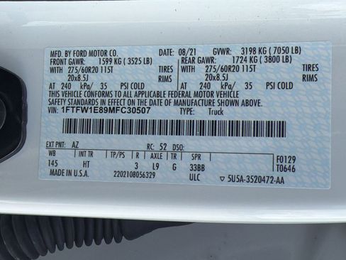 Used 2021 Ford F150 Lariat AWD/4WD image 19