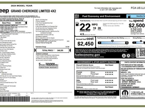 Certified 2024 Jeep Grand Cherokee Limited RWD image 3