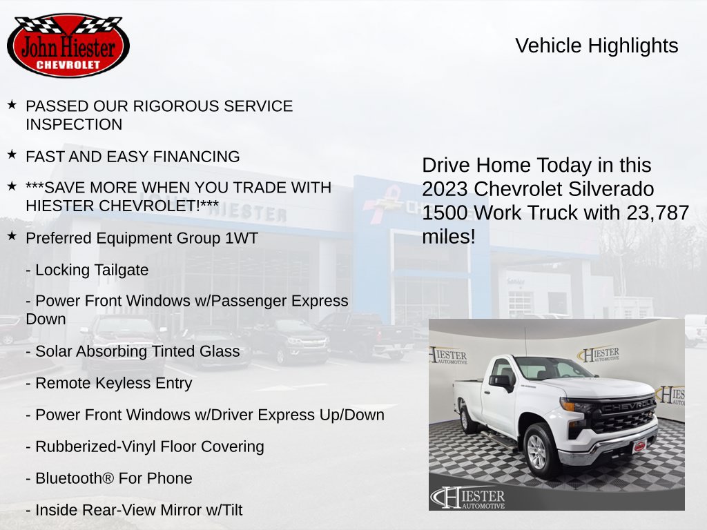 Used 2023 Chevrolet Silverado 1500 W/T w/ WT Fleet Convenience Package RWD image 5