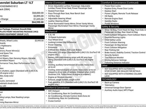 Used 2021 Chevrolet Suburban LT AWD/4WD image 1