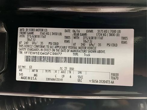 Used 2016 Ford F150 XLT w/ Equipment Group 302A Luxury AWD/4WD image 10