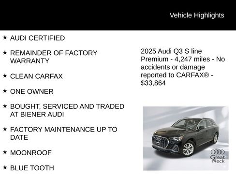 Used 2025 Audi Q3 2.0T Premium w/ Convenience Package image 9