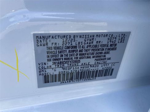 New 2026 Nissan Sentra SV w/ SV Convenience Package FWD image 34