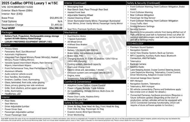 Certified 2025 Cadillac Optiq Luxury 1 AWD/4WD image 34