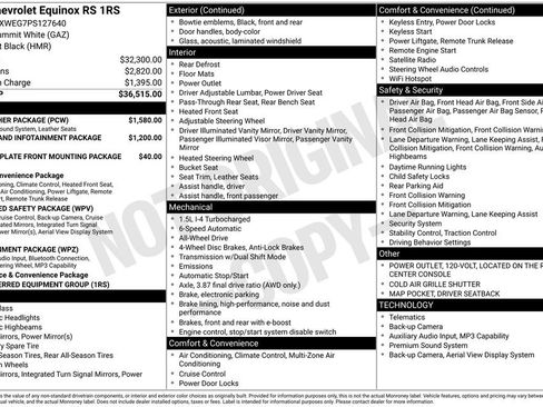 Used 2023 Chevrolet Equinox RS w/ RS Leather Package image 2