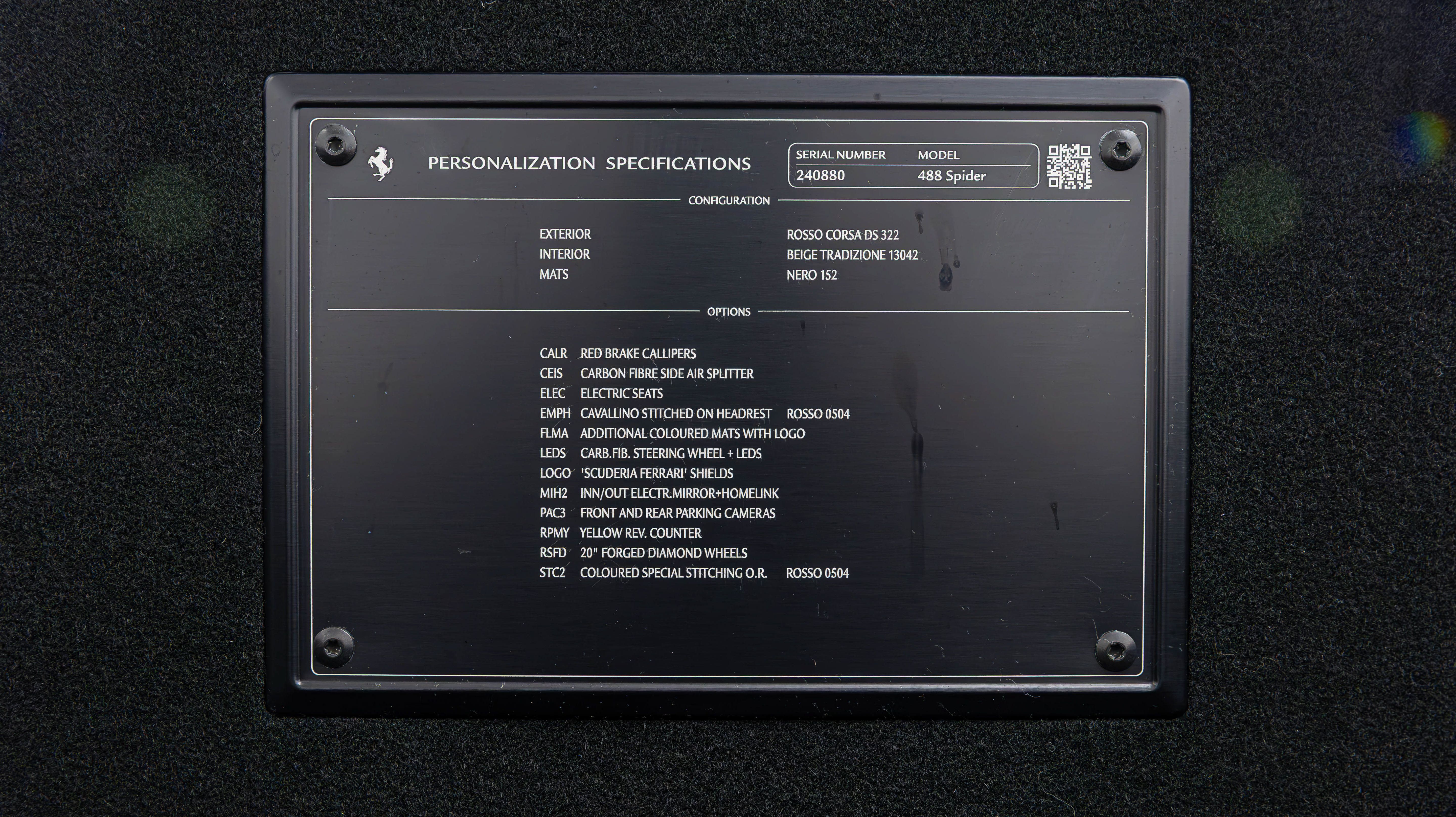 Certified 2019 Ferrari 488 Spider RWD image 47