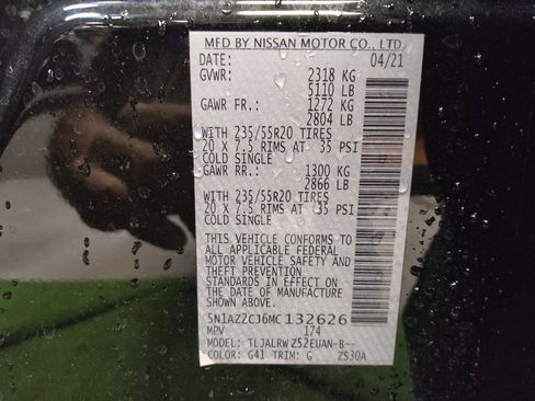 Used 2021 Nissan Murano SL w/ SL Moonroof Package image 33