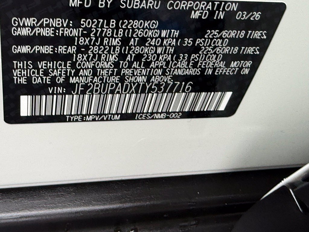 Used 2026 Subaru Outback Premium AWD/4WD image 45