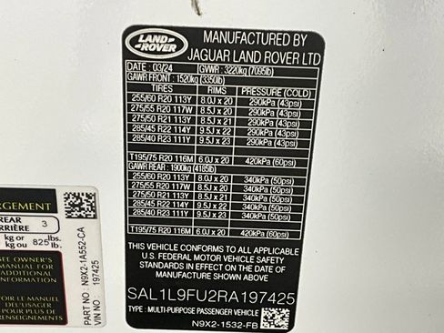 Certified 2024 Land Rover Range Rover Sport Dynamic SE image 30