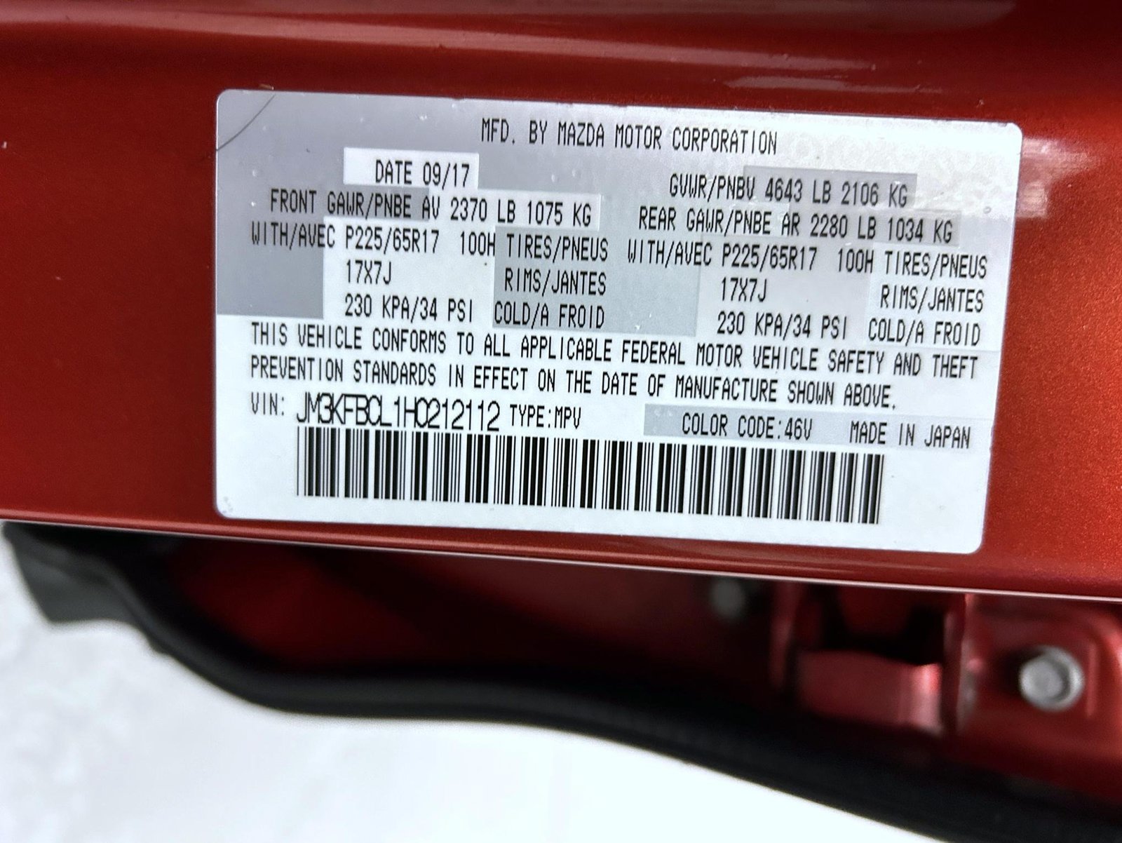 Used 2017 MAZDA CX-5 Touring AWD/4WD image 25