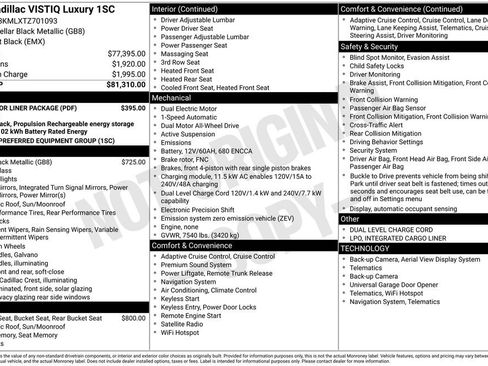 New 2026 Cadillac Vistiq Luxury w/ LPO, Floor Liner Package image 4