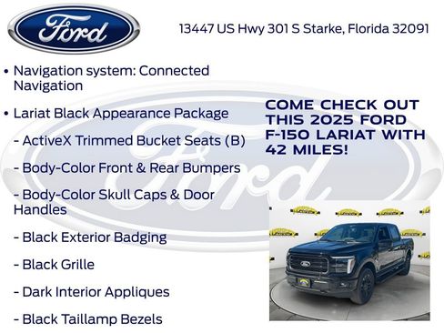New 2025 Ford F150 Lariat w/ Equipment Group 501A Mid image 15