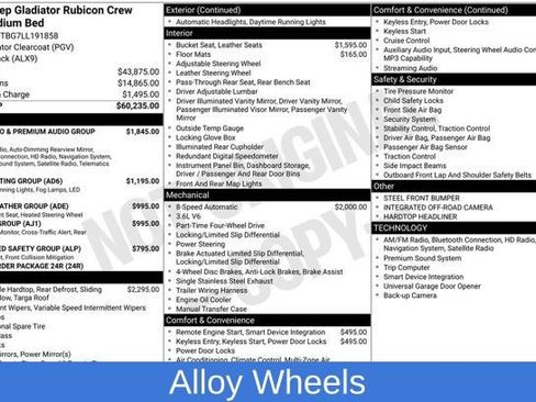 Used 2020 Jeep Gladiator Rubicon AWD/4WD image 3