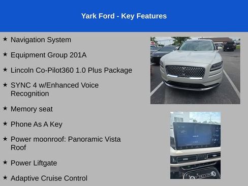 Used 2023 Lincoln Nautilus Reserve w/ Equipment Group 201A FWD image 2