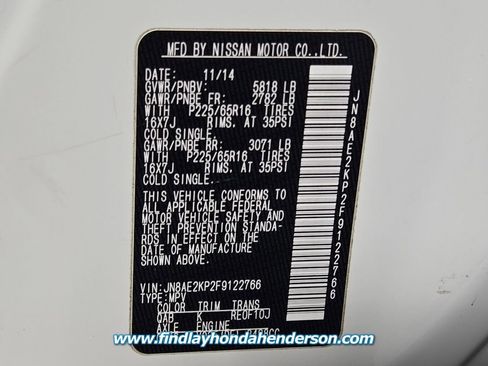 Used 2015 Nissan Quest SV image 13