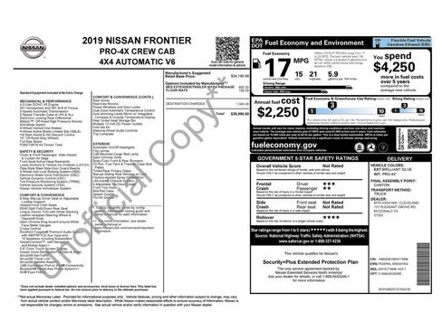 Used 2019 Nissan Frontier PRO-4X AWD/4WD image 32