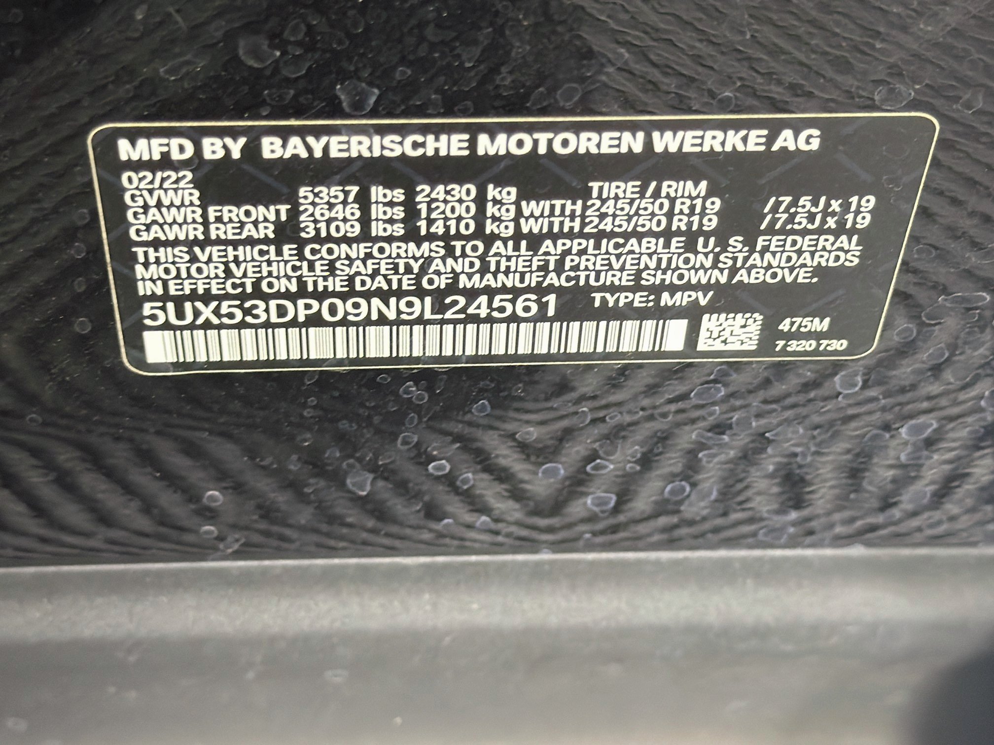 Used 2022 BMW X3 xDrive30i w/ Convenience Package AWD/4WD image 12