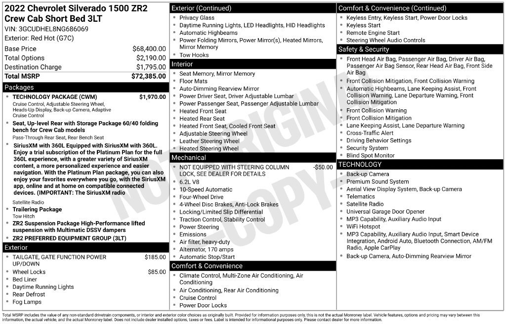 Certified 2022 Chevrolet Silverado 1500 ZR2 AWD/4WD image 34