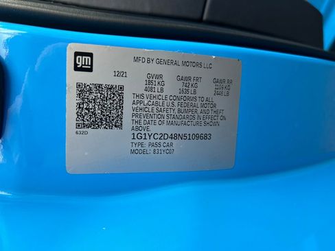Used 2022 Chevrolet Corvette Stingray Premium Cpe w/ Z51 Performance Package RWD image 30