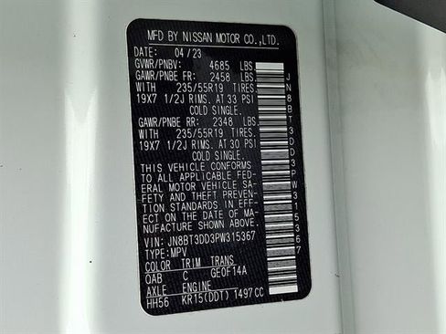 Used 2023 Nissan Rogue Platinum w/ Platinum Premium Package image 30