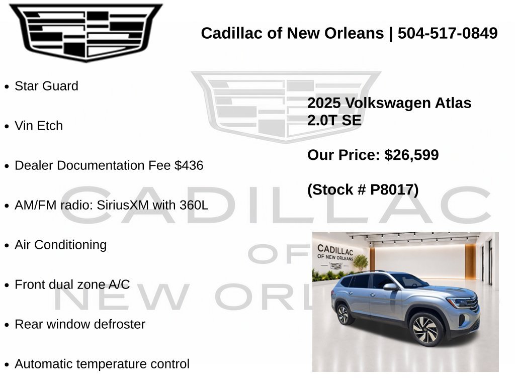 Used 2025 Volkswagen Atlas SE FWD image 7
