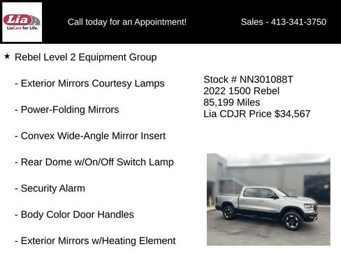 Certified 2022 RAM 1500 Rebel w/ Rebel Level 2 Equipment Group AWD/4WD image 16