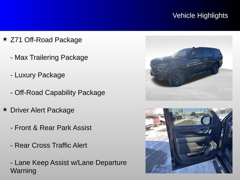 Used 2021 Chevrolet Tahoe Z71 w/ Z71 Off-Road Package image 24
