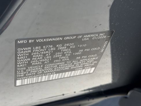 New 2026 Volkswagen Atlas Cross Sport SEL Premium R-Line AWD/4WD image 35