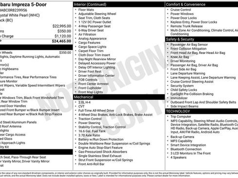 Used 2024 Subaru Impreza 2.0i image 10