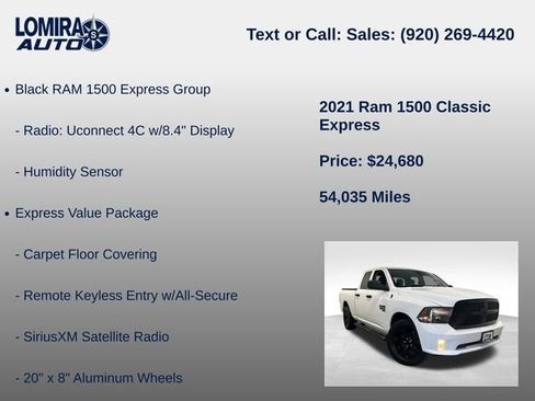 Used 2021 RAM 1500 Express w/ Wheel & Sound Group AWD/4WD image 27